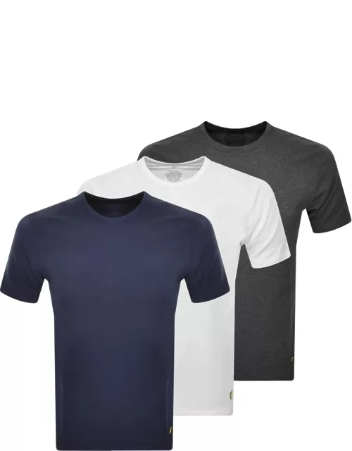 Lyle And Scott 3 Pack T Shirts Navy