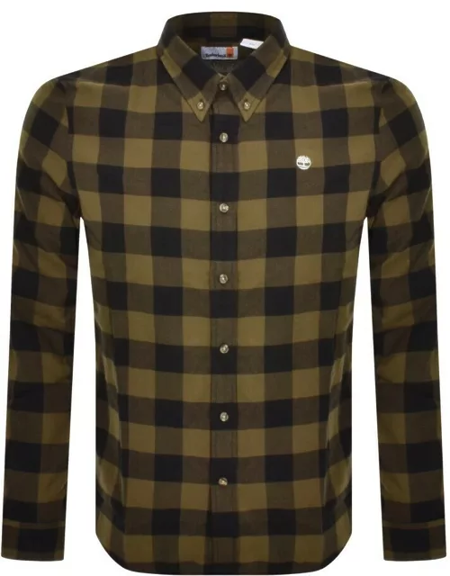 Timberland Long Sleeve Slim Oxford Shirt Green