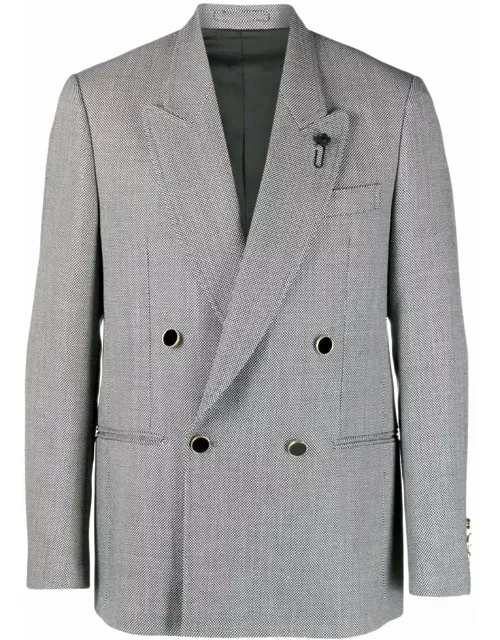 Double-breasted wool jacket