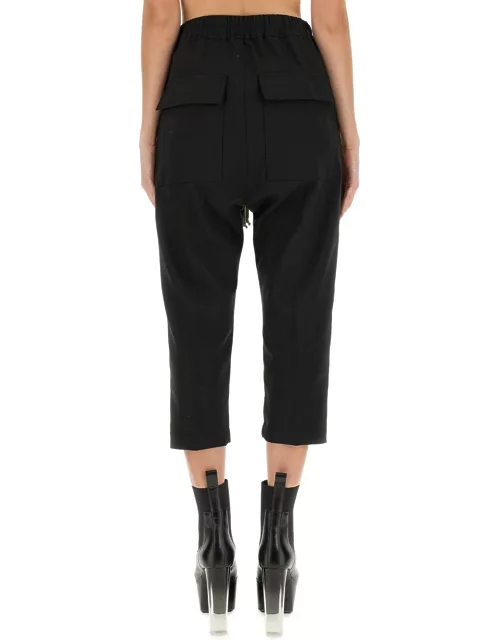 rick owens drawstring astaires cropped pant