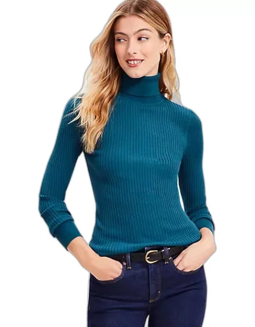 Loft Ribbed Turtleneck Sweater
