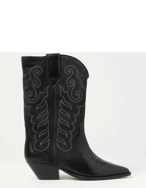 Isabel Marant Duerto leather ankle boots with embroidery