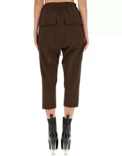 rick owens drawstring astaires cropped pant