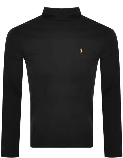Ralph Lauren Long Sleeved Roll Neck T Shirt Black