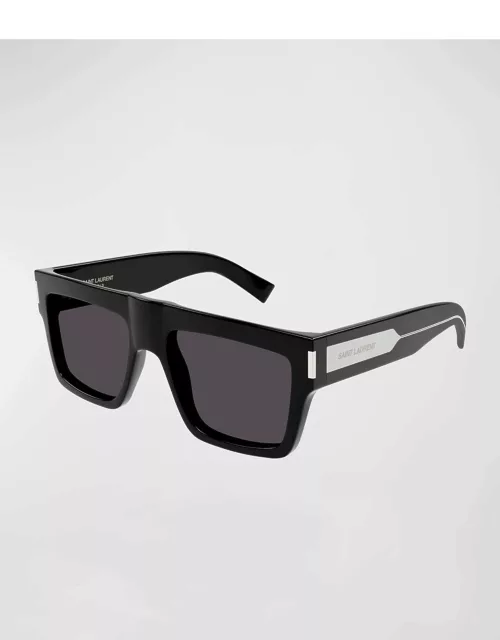Men's SL 628 Acetate Rectangle Sunglasse