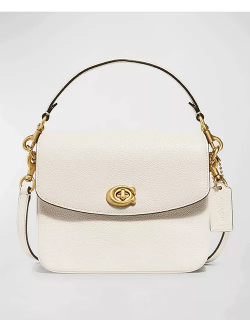Pebbled Leather Flap-Top Chain Crossbody Bag