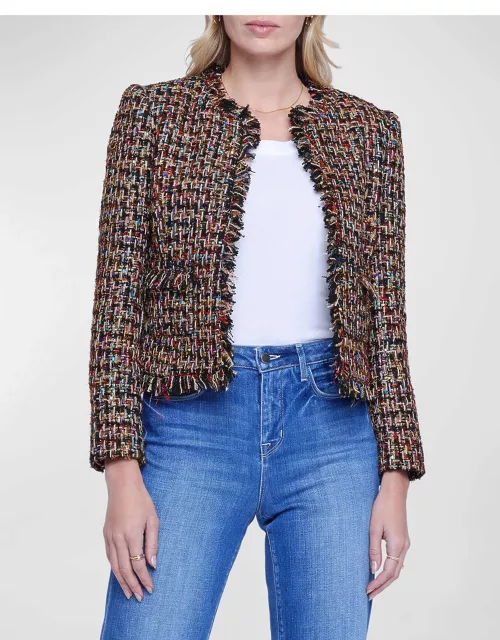 Angelina Multicolor Tweed Jacket
