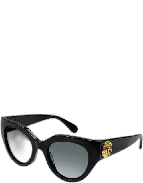 GG Emblem Acetate Cat-Eye Sunglasse