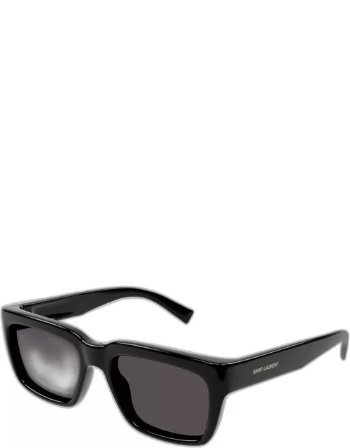 Men's SL 615 Plastic Rectangle Sunglasse