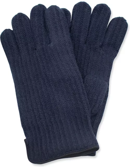 Men's Rbbed Cashmere Glove