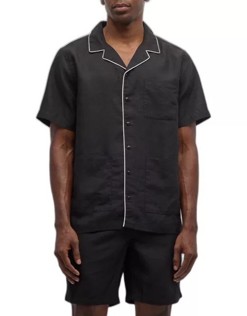 Men's Water-Resistant Tipped Camp Shirt