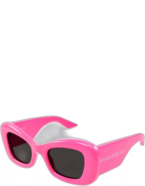 Chunky Logo Acetate Cat-Eye Sunglasse