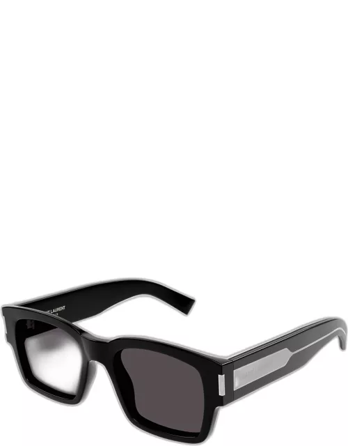 Men's SL 617 Acetate Rectangle Sunglasse