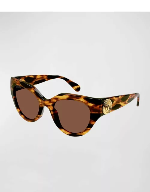 GG Emblem Acetate Cat-Eye Sunglasse