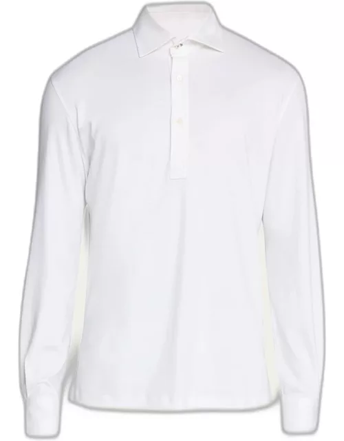 Men's Cotton-Silk Polo Shirt