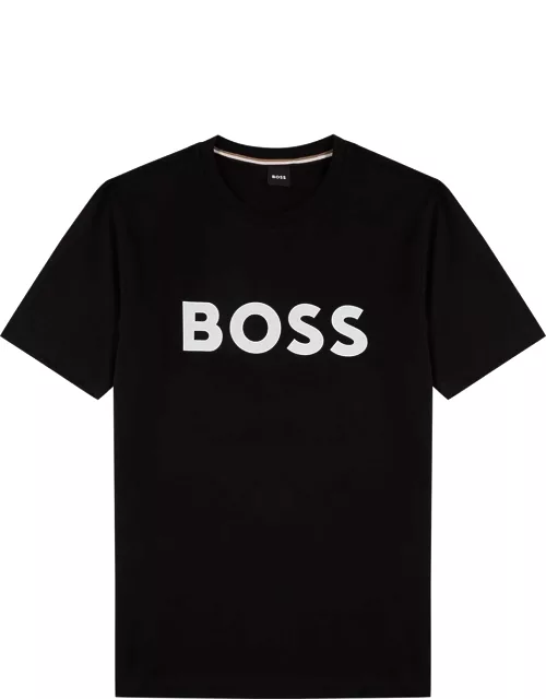 Boss Logo-print Cotton T-shirt - Black