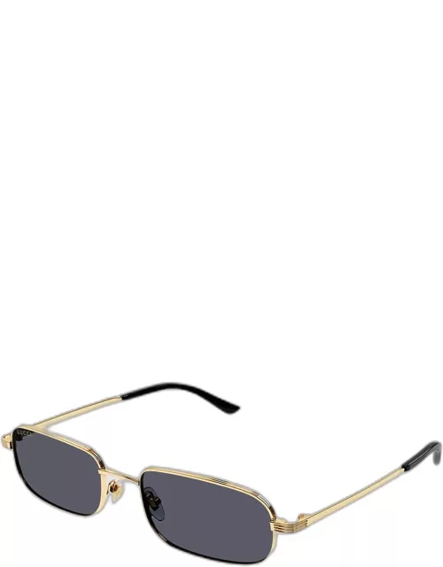 Men's GG1457Sm Metal Rectangle Sunglasse