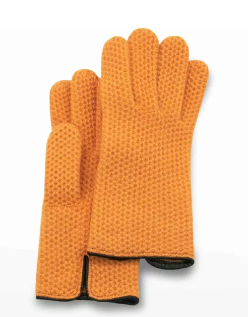 Honeycomb Stitched Cashmere Glove