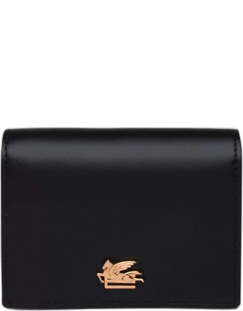 Etro Black Leather Wallet