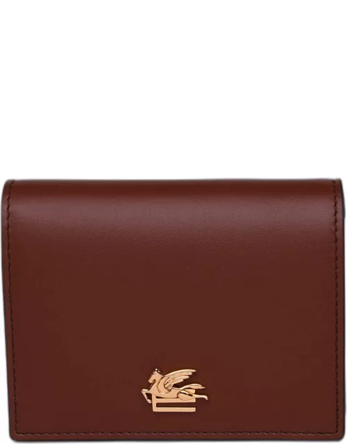 Etro Brown Leather Wallet