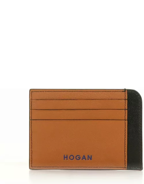 Hogan Leather Card Holder With Logo