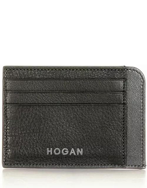 Hogan Leather Card Holder With Logo