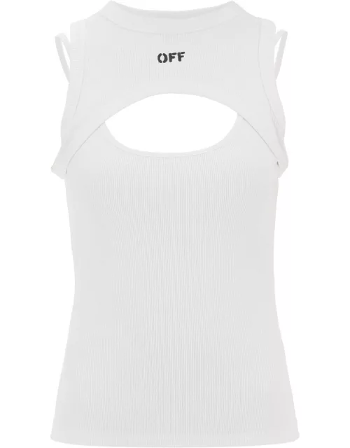 Off-White Cut-out Tank Top