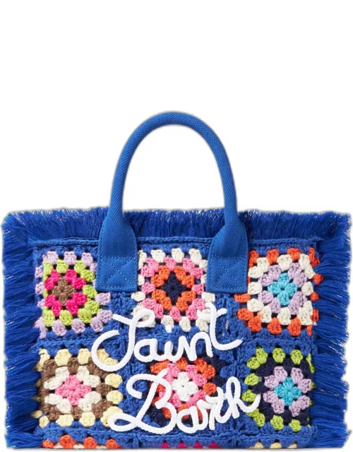 MC2 Saint Barth Colette Blue Crochet Handbag