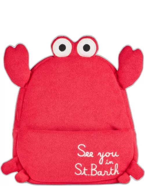 MC2 Saint Barth Terry Padded Backpack With Crab Shape