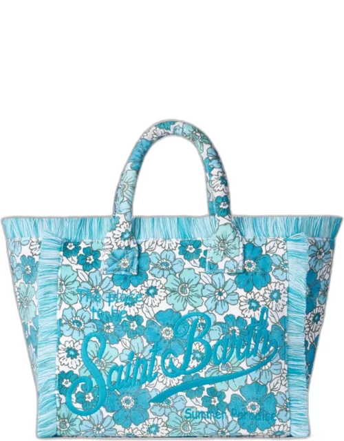 MC2 Saint Barth Vanity Terry Shoulder Bag With Flower Print
