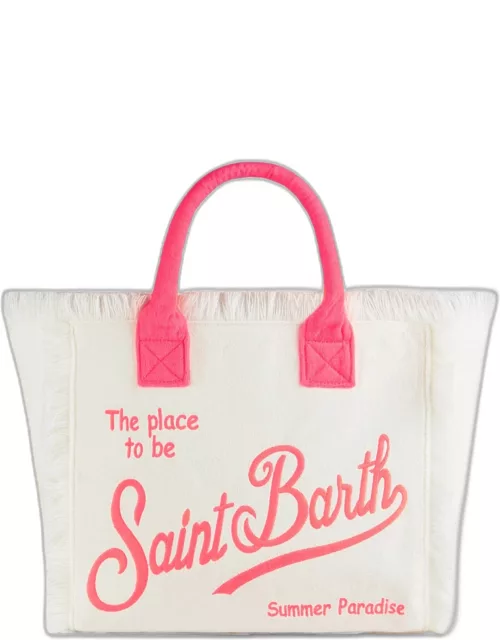 MC2 Saint Barth Vanity White Terry Shoulder Bag