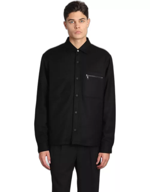 Zegna Casual Jacket In Black Woo