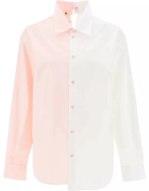 Marni Asymmetrical Two-tone Shirt