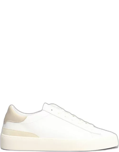D.A.T.E. Sonica Sneakers In White Leather