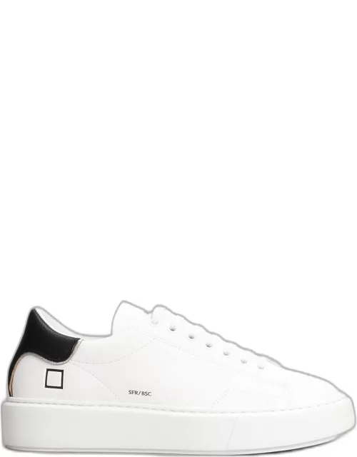 D.A.T.E. Sfera Basic Sneakers In White Leather
