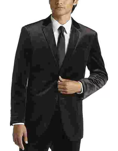 Egara Skinny Fit Men's Suit Separates Corduroy Jacket Purple Corduroy