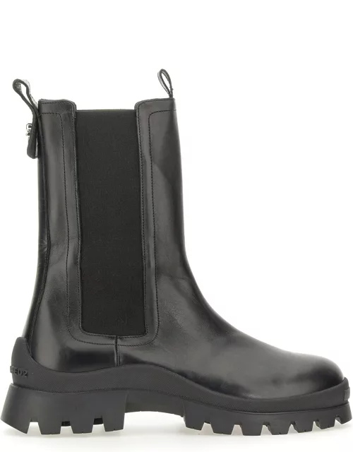 dsquared leather boot
