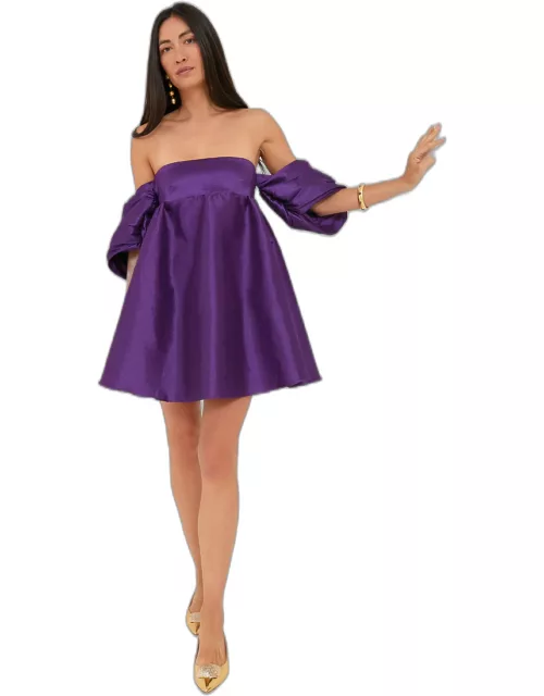 Purple Gitta Mini Dres