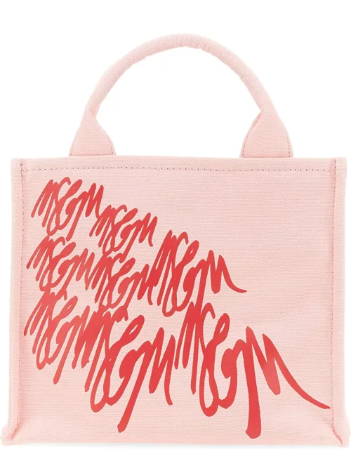 msgm mini bag with logo
