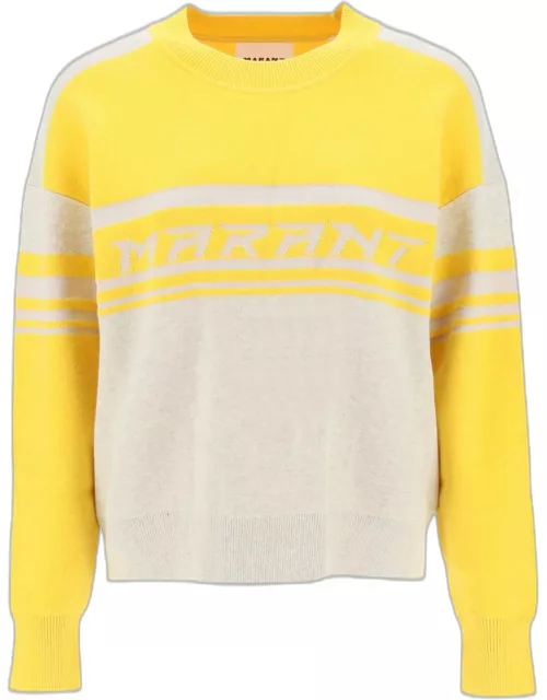 ISABEL MARANT ETOILE 'callie' jacquard logo sweater
