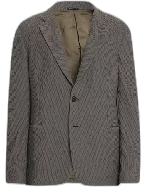 Men's Textured Two-Button Sport Coat