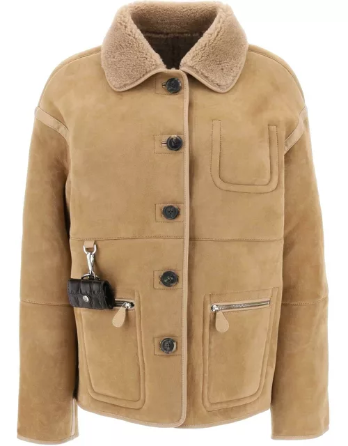 SAKS POTTS 'Ada' reversible shearling jacket