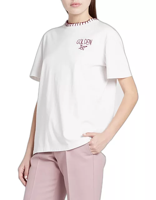 Journey Embroidered Short-Sleeve T-Shirt