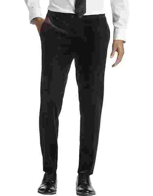 Egara Skinny Fit Men's Suit Separates Corduroy Pants Purple Corduroy