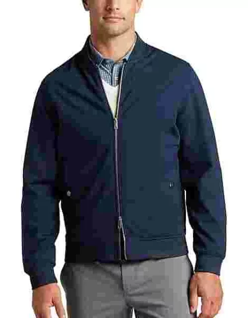 Awearness Kenneth Cole Big & Tall Men's Slim Fit Bomber Jacket Navy