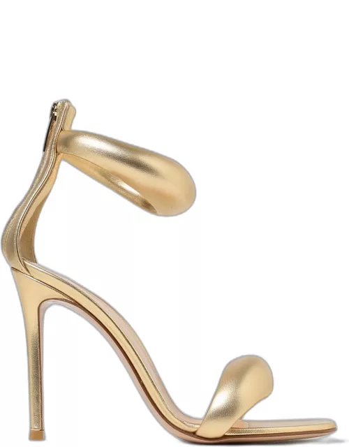 Heeled Sandals GIANVITO ROSSI Woman colour Gold