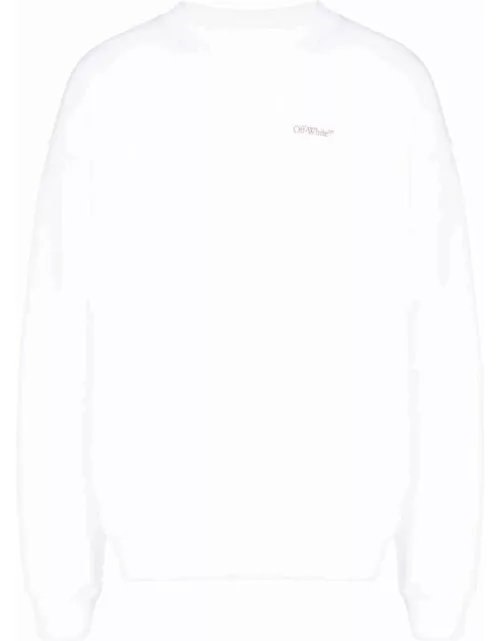 White sweatshirt with print