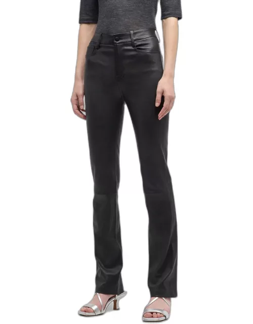 Bootcut Stretch Leather Pant