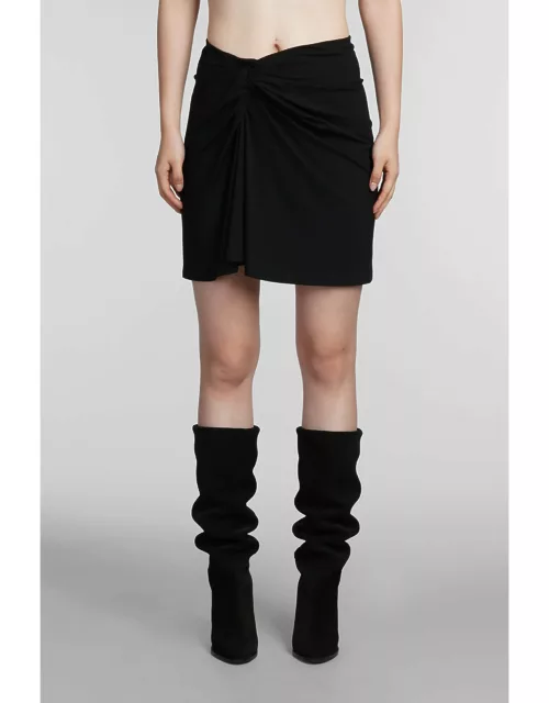 Marant Étoile Natacha Skirt In Black Viscose