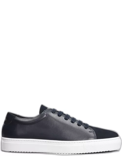 National Standard Edition 3 Sneakers In Blue Leather And Fabric